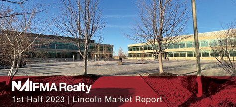 Two office buildings in an image that links to the Lincoln market report